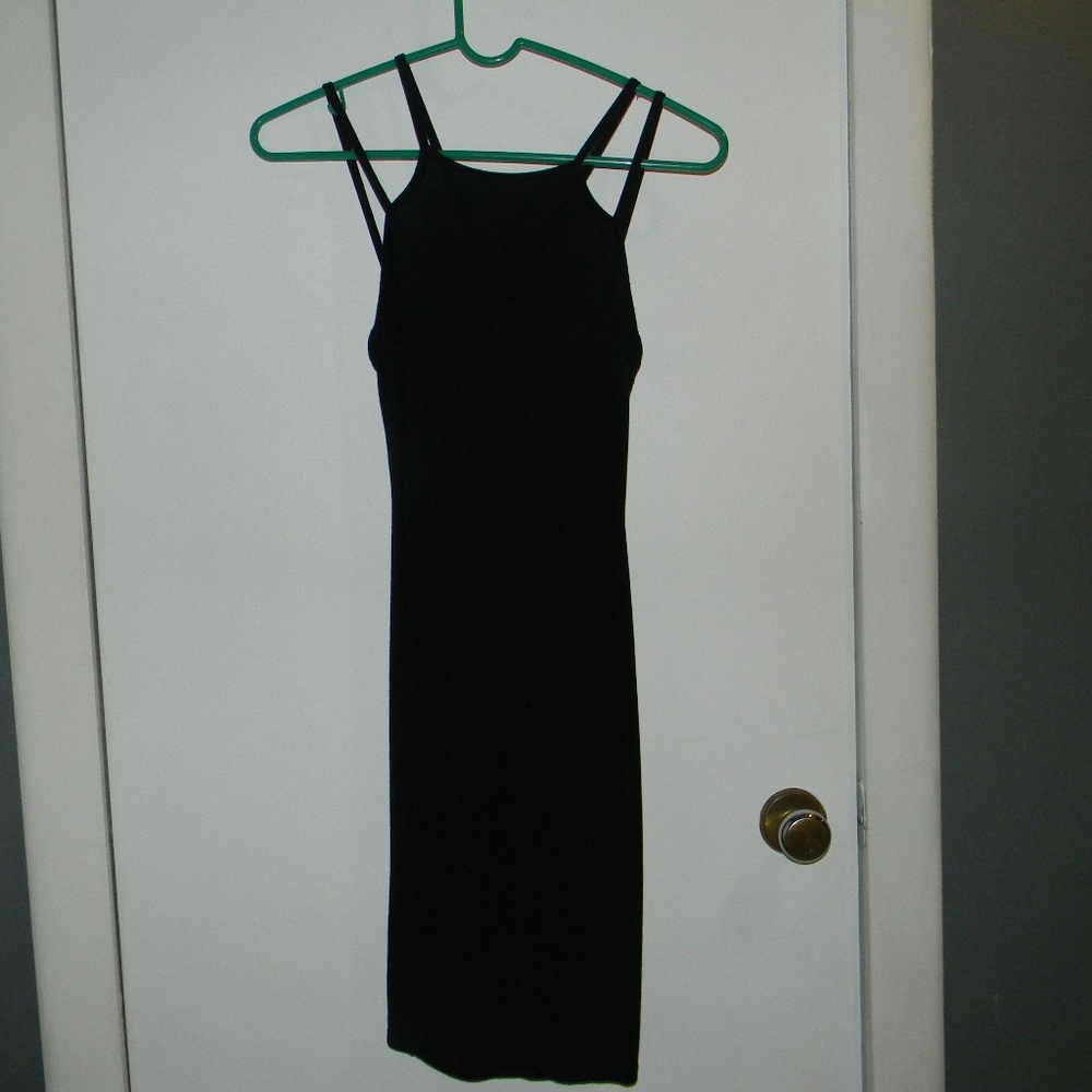 Tight black dress